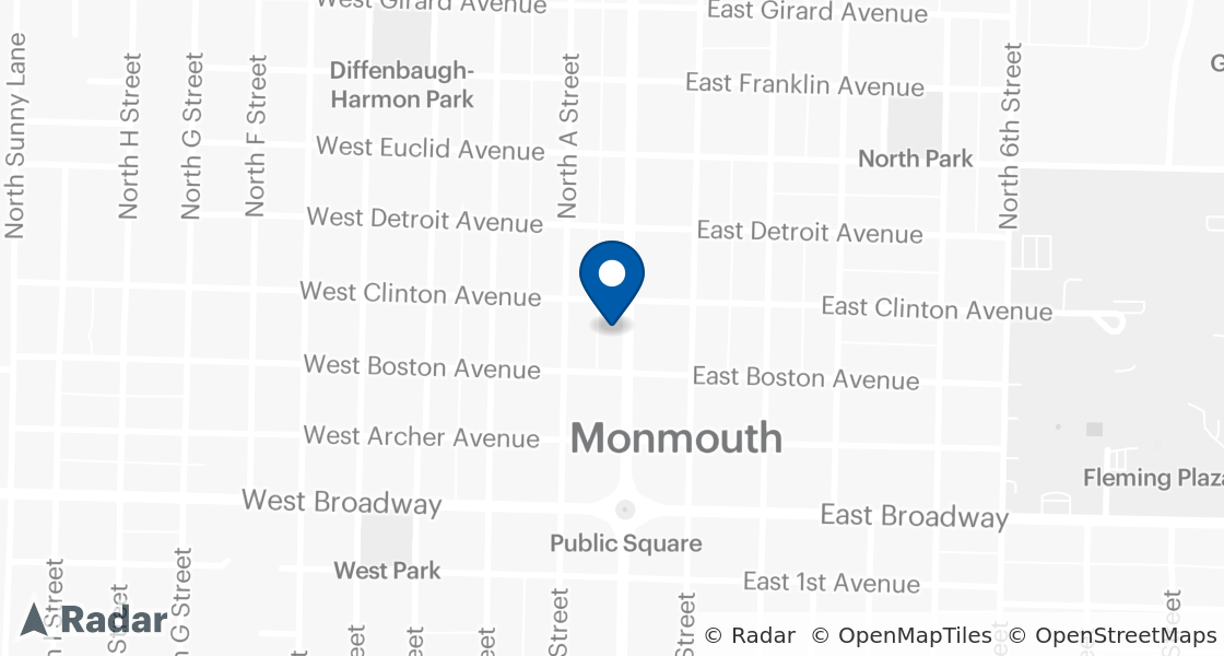 Map of Dairy Queen Location:: 316 N Main St, Monmouth, IL, 61462-1743